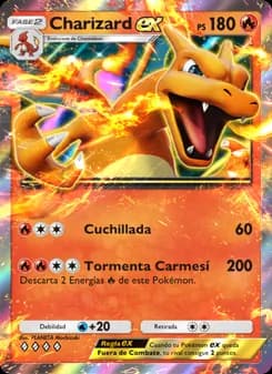 Charizard ex card in Spanish
