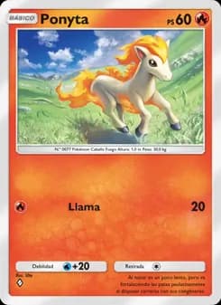 Ponyta card in Spanish