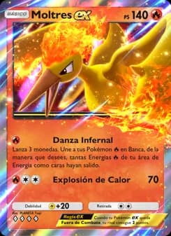 Moltres ex card in Spanish