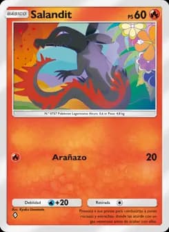 Salandit card in Spanish