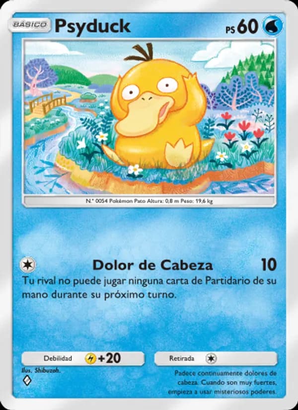 Psyduck card in Spanish