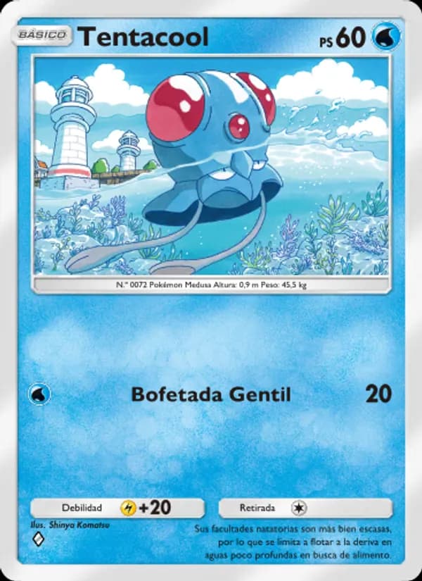 Tentacool card in Spanish