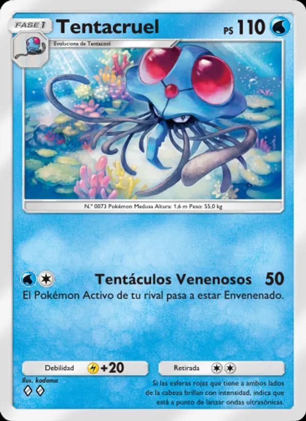 Tentacruel card in Spanish