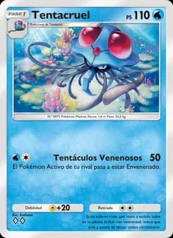 Tentacruel card in Spanish