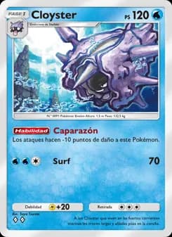 Cloyster card in Spanish