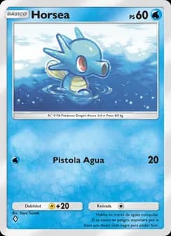 Horsea card in Spanish