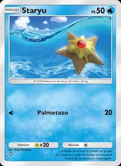 Staryu card in Spanish