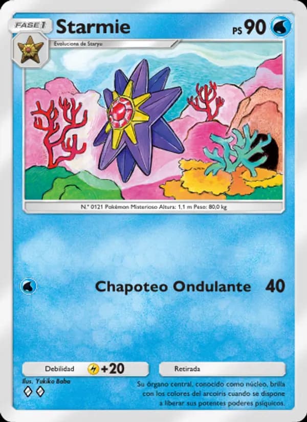 Starmie card in Spanish