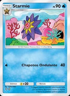 Starmie card in Spanish