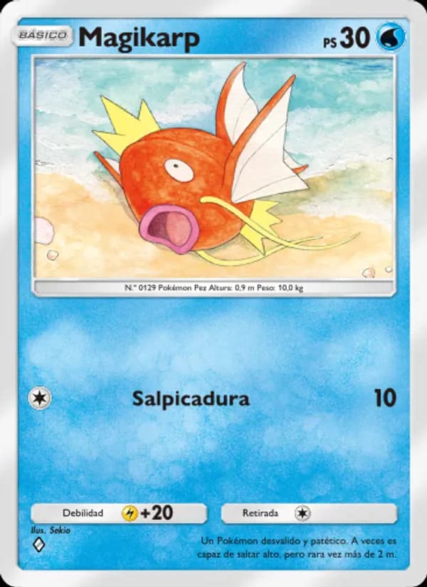 Magikarp card in Spanish