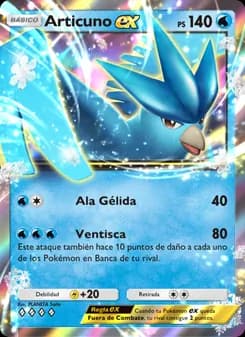 Articuno ex card in Spanish