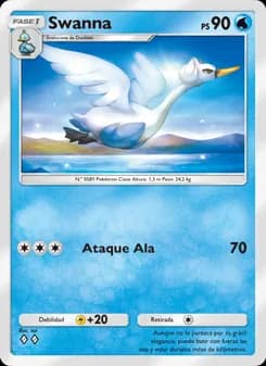 Swanna card in Spanish