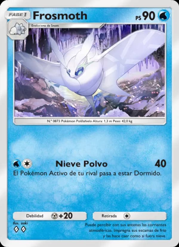 Frosmoth card in Spanish