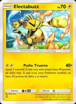 Electabuzz card in Spanish