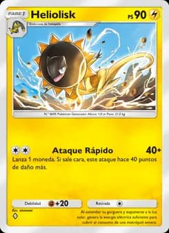 Heliolisk card in Spanish