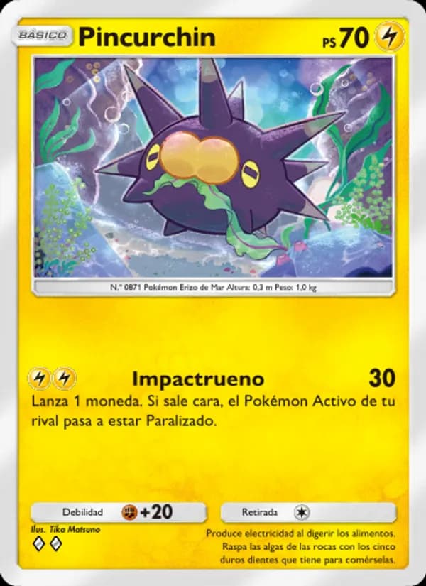 Pincurchin card in Spanish