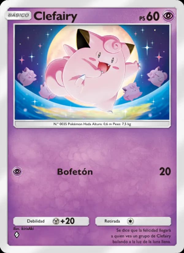 Clefairy card in Spanish