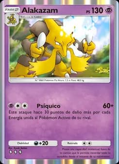 Alakazam card in Spanish