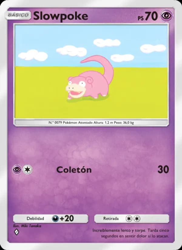 Slowpoke card in Spanish