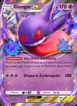 Gengar ex card in Spanish