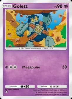 Golett card in Spanish
