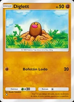 Diglett card in Spanish