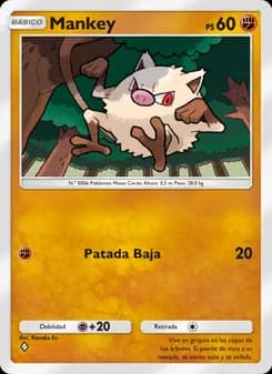 Mankey card in Spanish