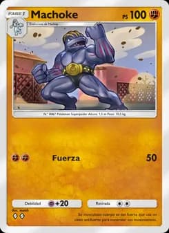 Machoke card in Spanish