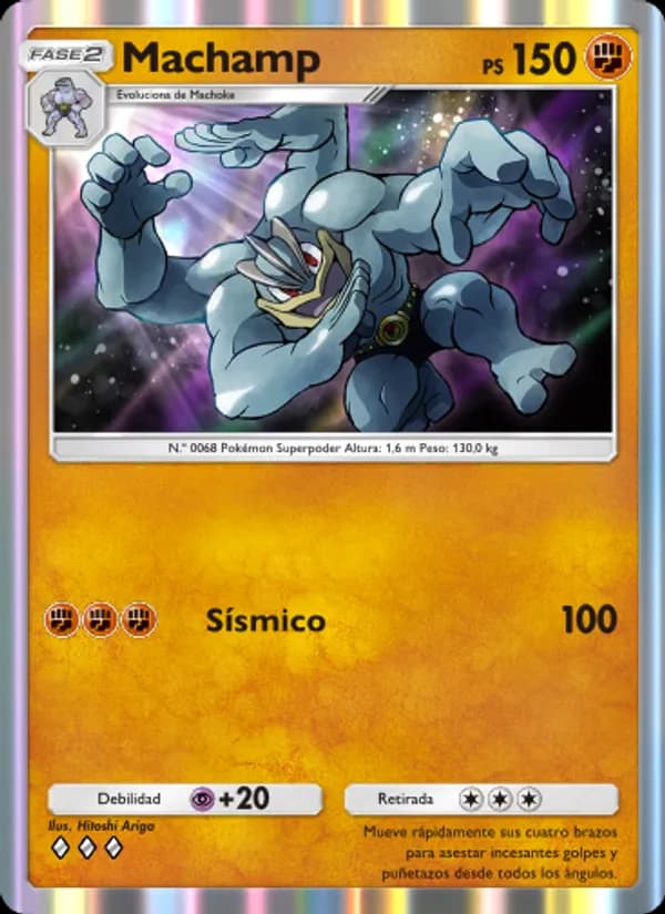 Machamp card in Spanish