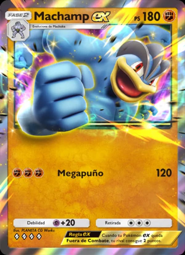 Machamp ex card in Spanish