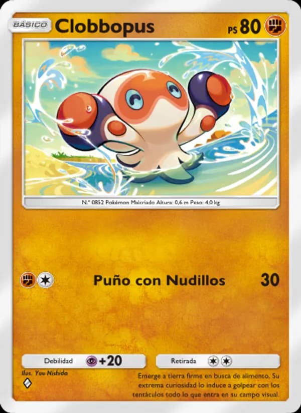 Clobbopus card in Spanish