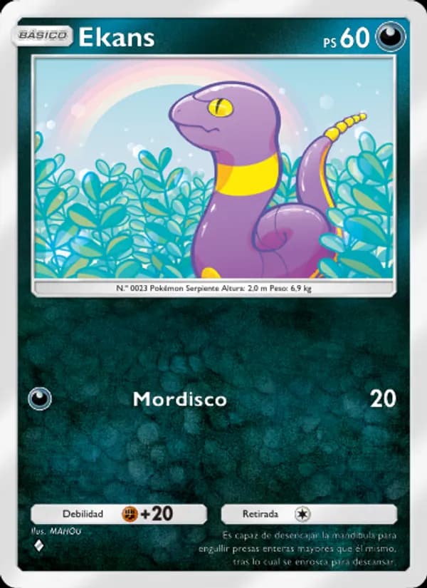 Ekans card in Spanish