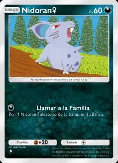 Nidoran♀ card in Spanish