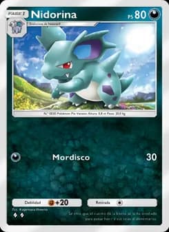 Nidorina card in Spanish