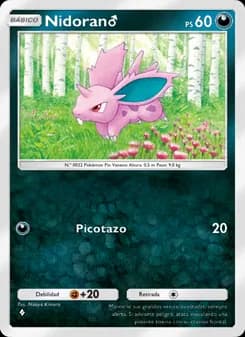 Nidoran♂ card in Spanish