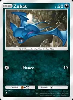 Zubat card in Spanish