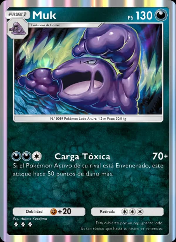 Muk card in Spanish