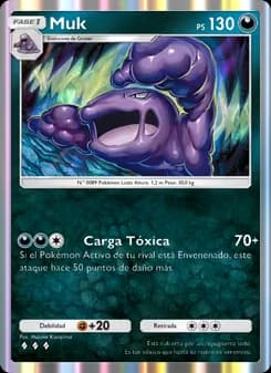 Muk card in Spanish