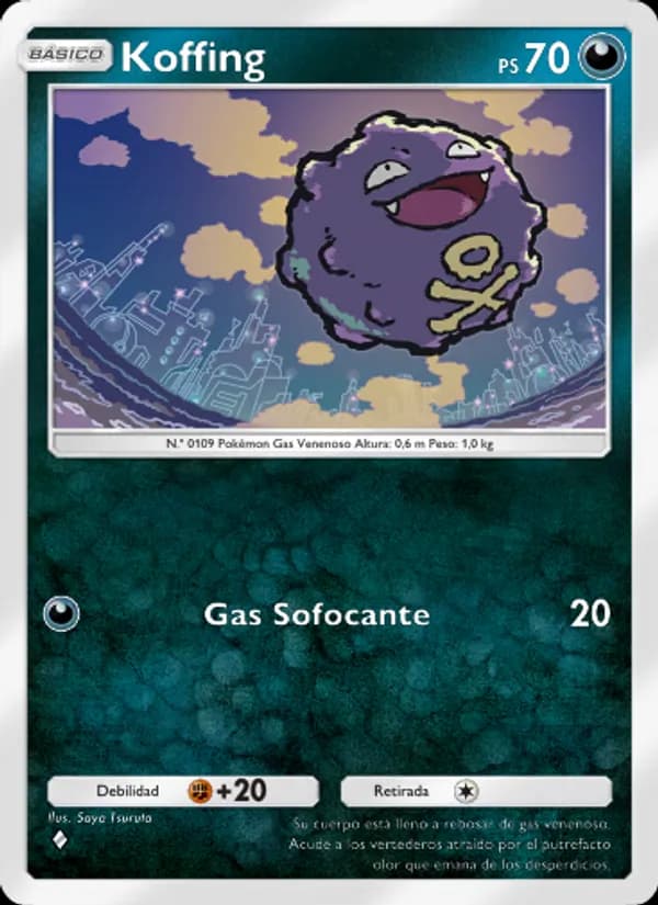 Koffing card in Spanish