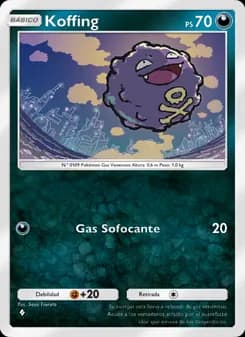 Koffing card in Spanish