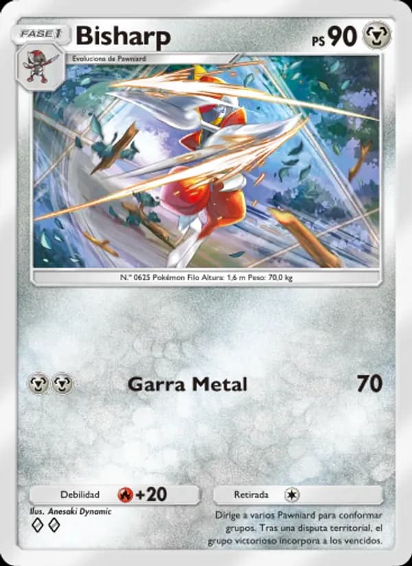 Bisharp card in Spanish
