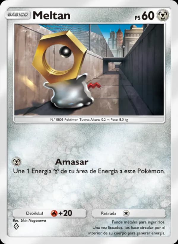 Meltan card in Spanish