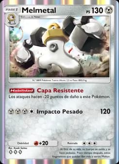 Melmetal card in Spanish