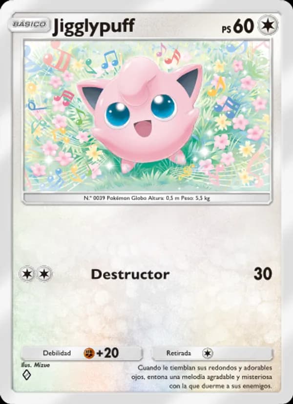 Jigglypuff card in Spanish