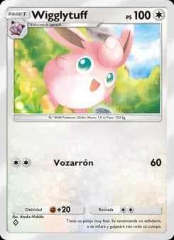 Wigglytuff card in Spanish