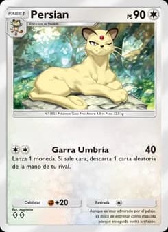 Persian card in Spanish