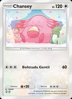 Chansey card in Spanish