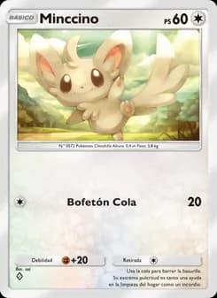 Minccino card in Spanish