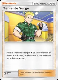 Teniente Surge card in Spanish