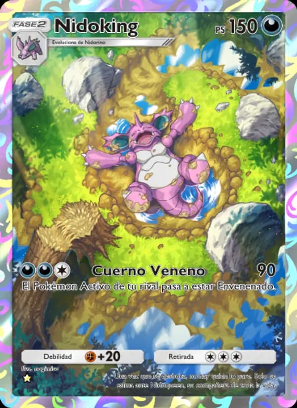 Nidoking card in Spanish